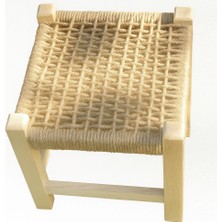 Hasır Örgülü Tabure