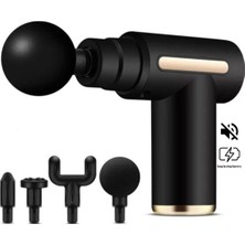 Feyza Design Darbeli Titreşimli Şarjlı Spor Masaj Tabancası Kas Rahatlatıcı