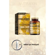 Nutraxin Collagen Beauty Complex 90 Tablet - Hidrolize Tip 1, 2, 3, 5, 10, Biotin, Zinc, Bakır, Hya,