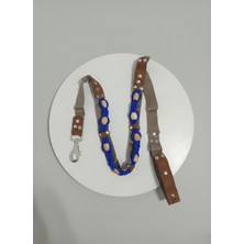 Balkonda Köpek Gezdirme Kayışı Tasması 2,5 cm Genişlik Floş İp & Deri & Kolon Kordon