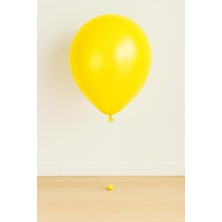 Sarı Metalik Renk Balon 25 Adet