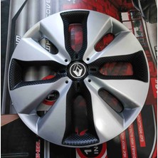 Yk Renault Clio / Megane Uyumlu 15 Inç Jant Kapağı 4'lü Takım Amblem Hediyeli