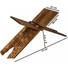 Allians Büyük Ahşap Rahle Oymalı, Şık ve Dayanıklı 65CM Tasarım