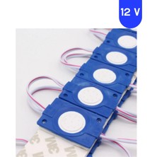 Powerr Led Aydınlatma 20 Adet 12 Volt 2.4 Watt Kare Mavi Cob LED Modül IP65