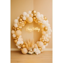 Balon Seti 75 Adet ( Krom Altın-Beyaz-Deniz Kumu)