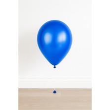 Koyu Mavi Metalik Renk Balon 25 Adet