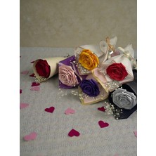 Tekli Pembe Saten Gül