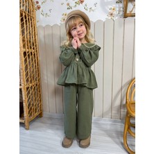 Butik Kız Çocuk %100 Pamuklu Müslin 2'li Takım Alt - Üst Takım