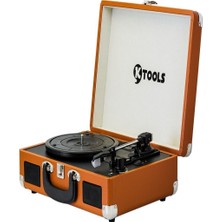 Allians Nostaljie Plak Çalar Çanta, Bluetooth, Kahve Renk, Taşınabilir Ses Keyfi