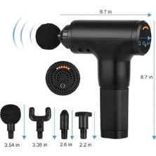 Feyza Design 6 Kademeli Şarjlı Masaj Aleti Sporcu Masaj Tabancası