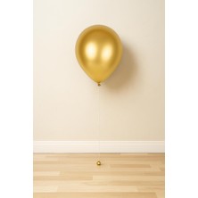 Altın Metalik Renk Balon 25 Adet
