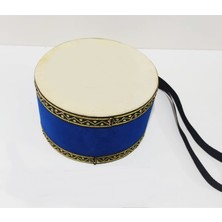 Allians Mavi Çocuk Davulu 24 cm Hayvan Desenli Tokmaklı Eğlence Seti