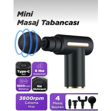 Feyza Design Mini Fascial Gun, Profesyonel Masaj Tabancası ve Aleti, Rahatlatıcı Etki