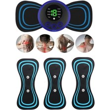 Feyza Design Tüm Vücut Masaj Cihazı, 3 Yedek Ped, 8 Mod, Şarjlı ve Taşınabilir