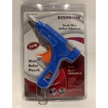 abnturk 20 Watt Sıcak Mum Silikon Tabancası Aç Kapa Düğmeli