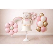 Retro Pembe Balon Seti