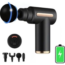 Feyza Design Darbeli Titreşimli Şarjlı Masaj Aleti, Kas Rahatlatıcı, Egzersiz Destekli