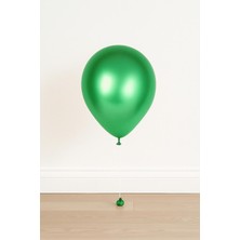 Koyu Yeşil Metalik Renk Balon 25 Adet