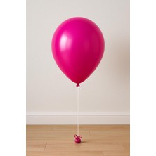 Fuşya Metalik Renk Balon 25 Adet