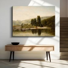 TosbArt John Constable Nehir Kenarı Doğa Manzarası Kanvas Tablo Sanat Tablosu Ressam Tablosu