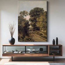 TosbArt Thomas Gainsborough Kırsal Köy Patikası Kanvas Tablo Sanat Tablosu Ressam Tablosu