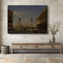 TosbArt Canaletto Venedik San Marco Meydanı Kanvas Tablo Sanat Tablosu Ressam Tablosu
