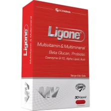 Ligone Multivitamin Mineral 30 Kapsül - Dezenfektan Hediyeli (%72 Alkol)
