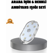Toyigoo Manyetik Araba Içi Ambiyans LED Işık Seti – Kolay Montajlı ve Kablolara Gerek - AA002I-6L849