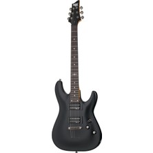 Allians Yüksek Kalite Elektro Gitar, Midnight Satin Black, Profesyonel Ses Sunar
