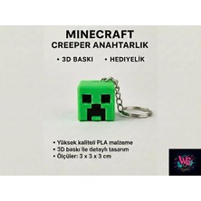 WLS Studio Creeper Anahtarlık - Minecraft Creeper - 3X3X3CM