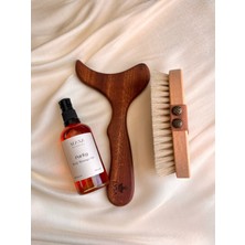 Feyza Design Vücut Bakım Seti, Sıkılaştırıcı ve Selülit Önleyici Ahşap Masaj Aleti