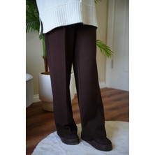 Gamze Özkurt Bol Paça Kumaş Pantolon