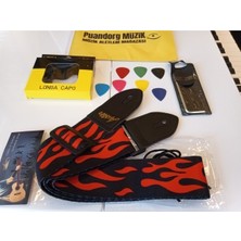 Allians Yüksek Kalite Gitar Askısı Seti + Pena, Kapo ve Ayar Anahtarı Hediye