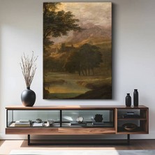 TosbArt Claude Lorrain Italyan Kırsal Manzarası Klasik Kanvas Tablo Sanat Tablosu Ressam Tablosu