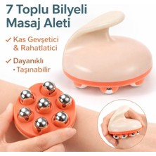 Feyza Design El Tipi 7 Bilyeli Masaj Aleti – Rahatlatıcı ve Ferahlatıcı Vücut Masajı