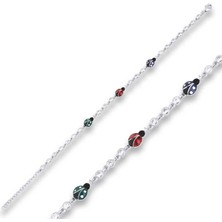 Inure Jewelry Gümüş Uğur Böceği Bayan Bileklik