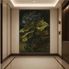 TosbArt Vincent Van Gogh Saksı Çiçekleri Ev Dekorasyonu Kanvas Tablo Sanat Tablosu Ressam Tablosu