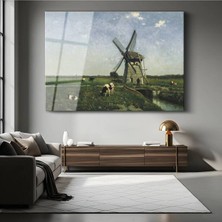 TosbArt Paul Joseph Constantin Gabriël Hollanda Yel Değirmeni Temperli Cam Tablo Sanat Tablosu