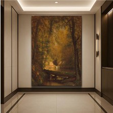 TosbArt Thomas Moran Sonbahar Orman Renkleri Kanvas Tablo Sanat Tablosu Ressam Tablosu