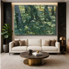 TosbArt Vincent Van Gogh Ağaç Altı Doğa Manzarası Kanvas Tablo Sanat Tablosu Ressam Tablosu