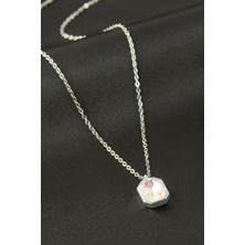 Osense Dikdörtgen Çelik Kolye