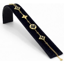 Pangu Yonca Geometrik Figürlü Çelik Bileklik