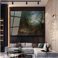 TosbArt Alexander Nasmyth Orman Yolu Peyzajı Temperli Cam Tablo Sanat Tablosu Dekoratif Tablo