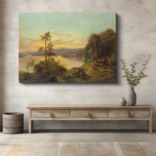 TosbArt Albert Bierstadt Göl Doğa Manzarası Kanvas Tablo Sanat Tablosu Ressam Tablosu