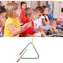 Allians 15 cm Ritim Ucgen Zil, Anaokulu ve Ilköğretim Için Eğlenceli Müzik Aleti