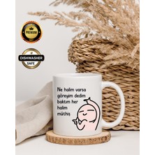 Sözlü Yazılı Premium Porselen Kupa Bardak