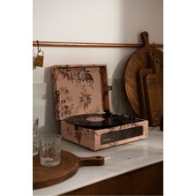 Allians Taşınabilir Bluetooth Müzik Pikapı, Vintage Tarz, Yüksek Ses Kalitesi