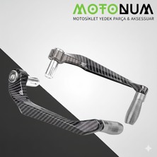Motonum Aprilia Tuareg Manet Koruma Karbon Desenli-Titanyum DEKORLU-MKM53111