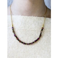 Esha Doğal Taş Ametrin Hematit Doğal Taşlı Kadın Doğal Taş Kolye EUK52AMH