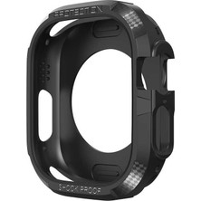 HTstore Watch Ultra 49MM Silikon Tpu Kasa Koruyucu Zore Watch Gard 17-Siyah